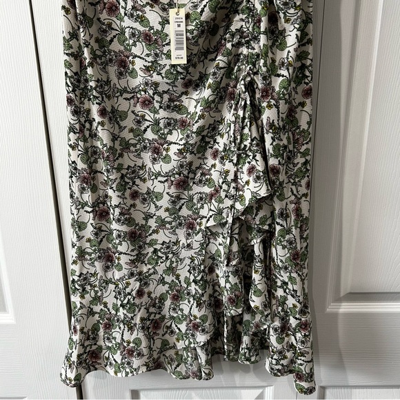 Max Studio Floral Skirt - Green and White NWT - Picture 3 of 6